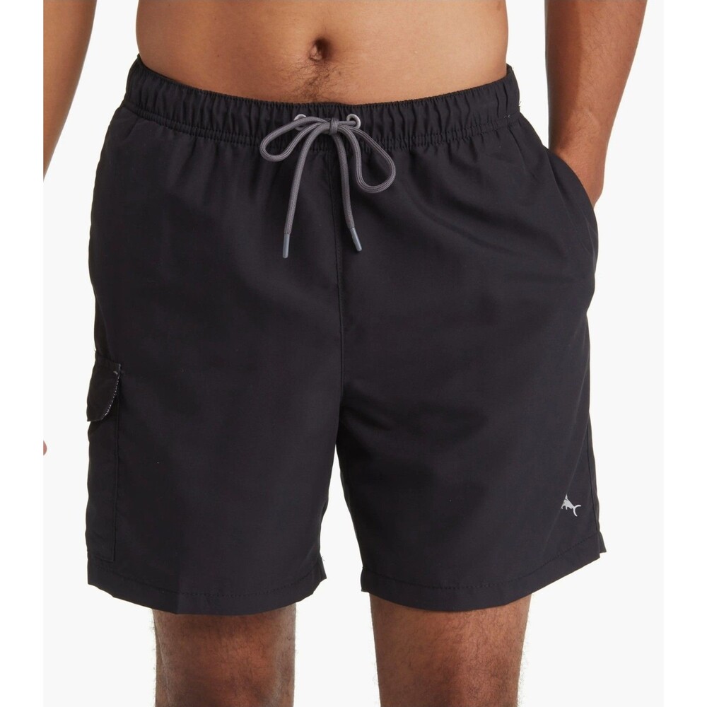 NWT Tommy Bahama Men's Naples Coast Swim Trunks Black UV Protection Size S